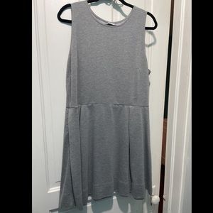 Gray skater dress